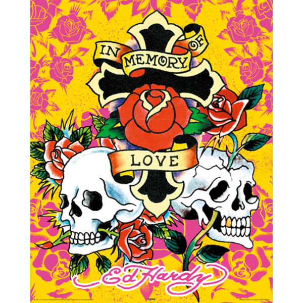 Ed Hardy Poster In memory Multicolor