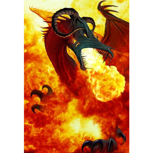 Dragon Inferno - Gary Walton Multicolor