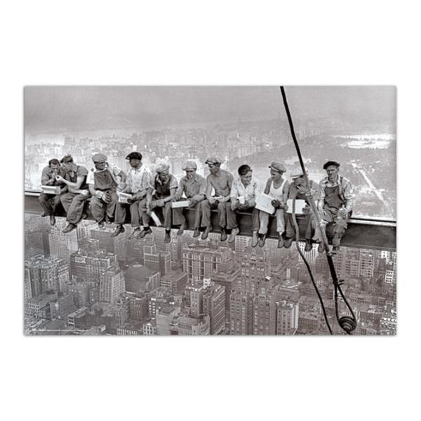 NEW YORK - LUNCH ON A SKYSCRAPER Multicolor