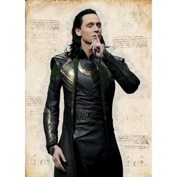 A3 Print - Loki multifärg