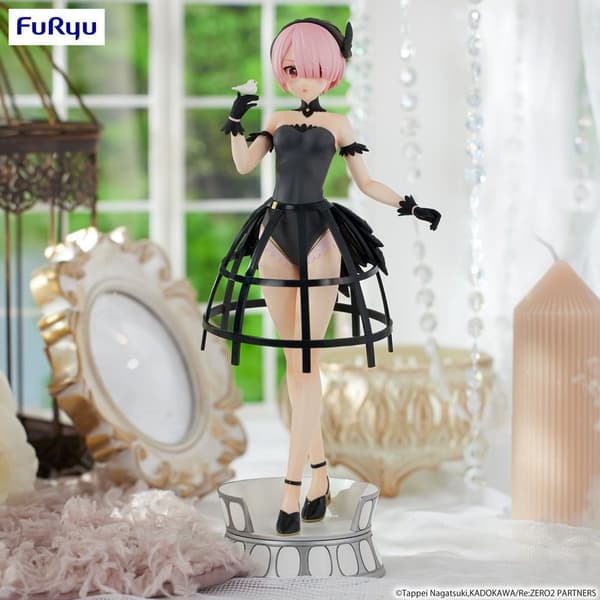 Staty - Re: Zero Exceed Creative PVC Statue Ram Cage Dress 22 cm multifärg