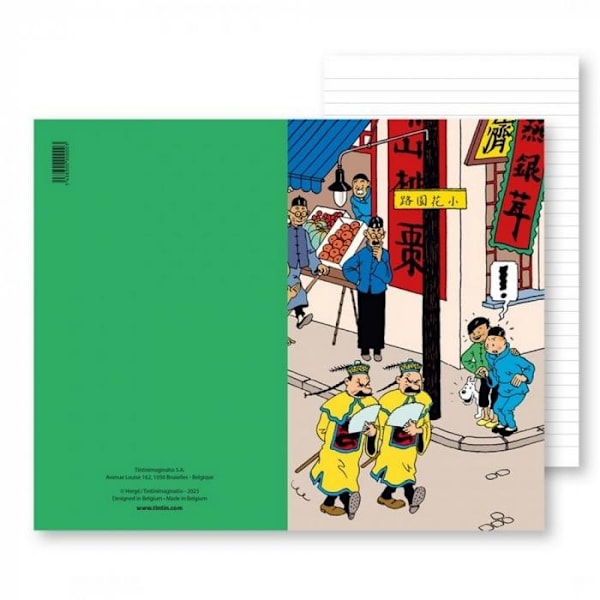 Tintin - Anteckningsbok - Dupont och Dupont i Kina Multicolor