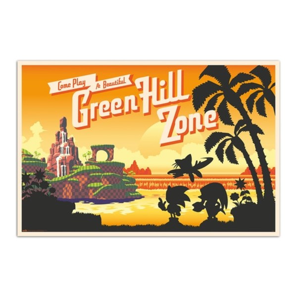 SONIC THE HEDGEHOG - COME PLAY AT BEAUTIFUL GREEN HILL ZONE multifärg