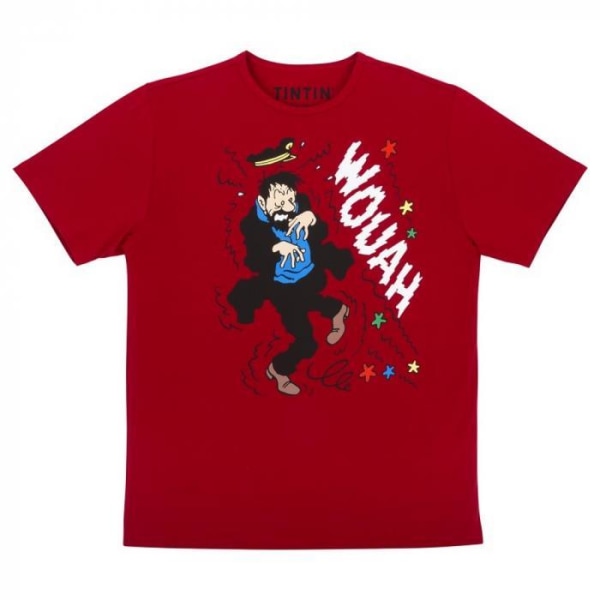 T-Shirt - Kapten Haddock - Wouah Röd multifärg XL