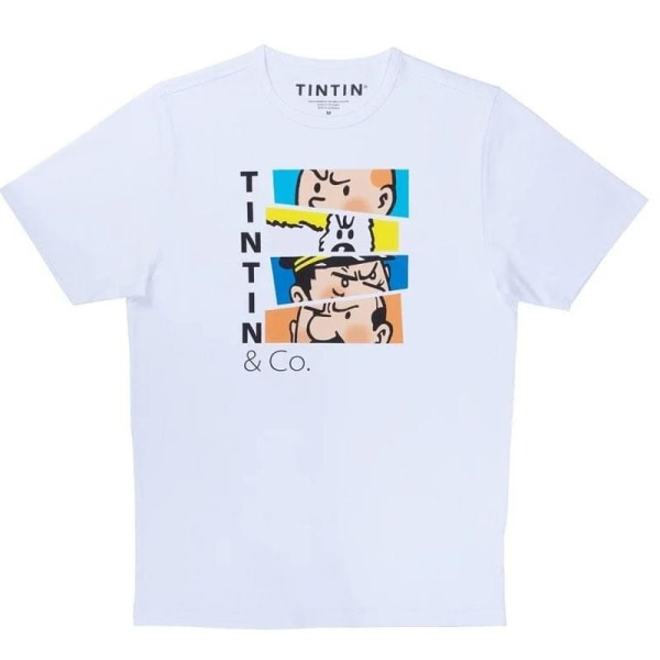 Tintin - T-Shirt - Tintin och Co Färg Multicolor M