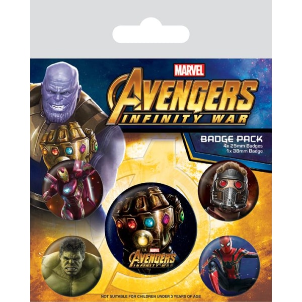 Badge Pack - Avengers: Infinity War (Infinity Gauntlet) multifärg