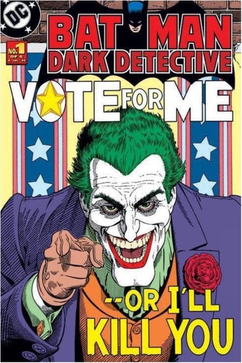 Poster - Batman - Joker - Vote for me multifärg