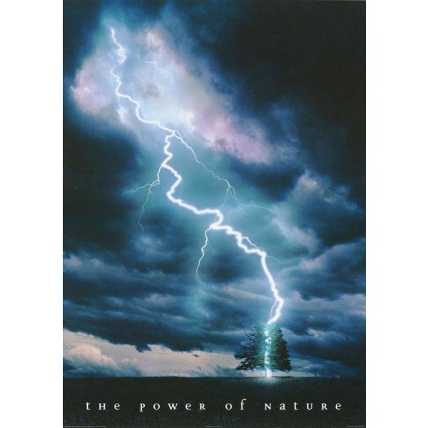 The Power of Nature - blixt multifärg