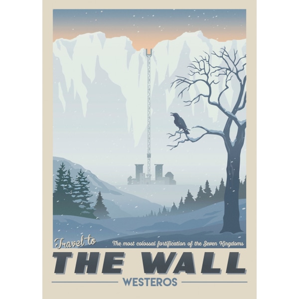 A3 Print - Game Of Thrones - Travel to the Wall Multicolor