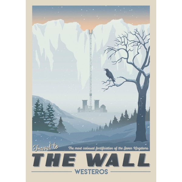 A3 Print - Game Of Thrones - Travel to the Wall multifärg