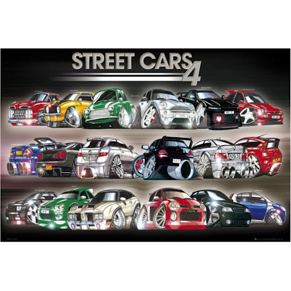 Koolart - Streetcars 4 multifärg