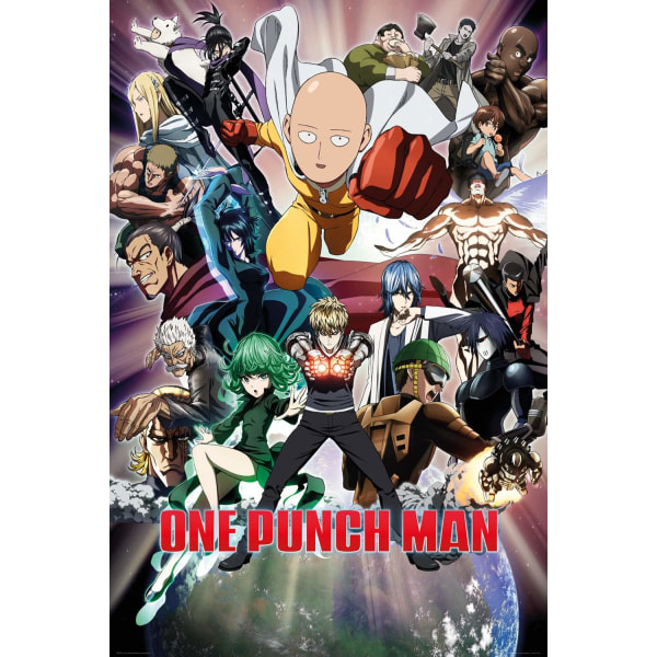 One Punch Man - Collage Multicolor