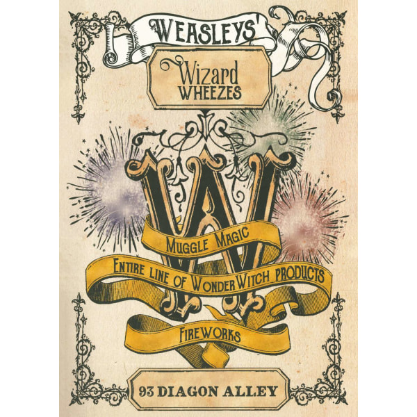 A3 Print - Harry Potter - Weaslys Wizard Wheezes Multicolor