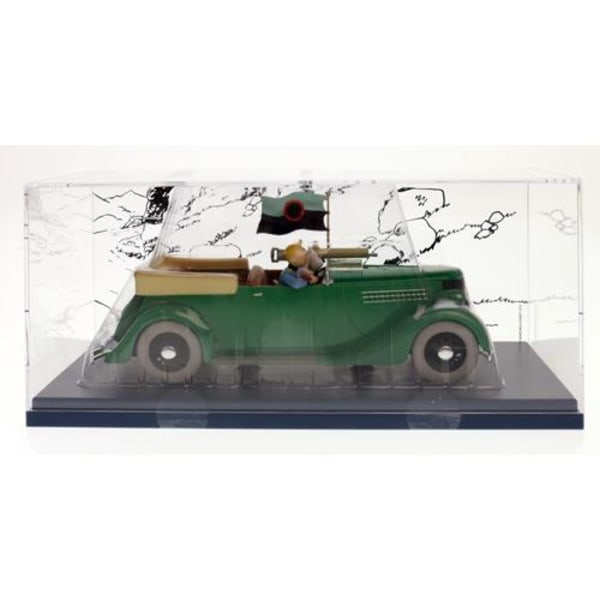 Tintin - 1:24 Modellbil #12 - Bepansrad Ford V8 1936 multifärg