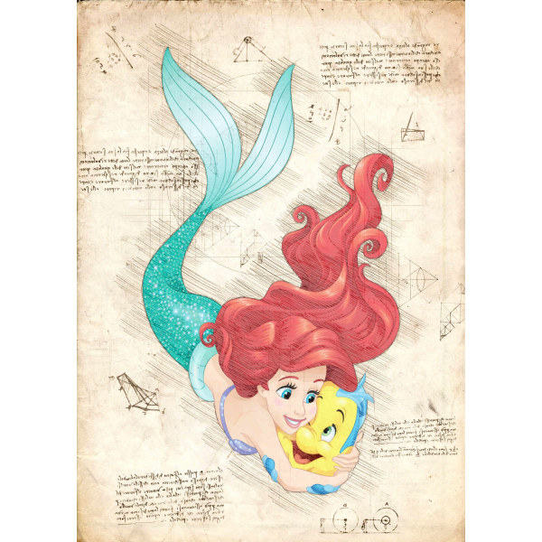 A3-print - Disney - Ariel 2 Multicolor
