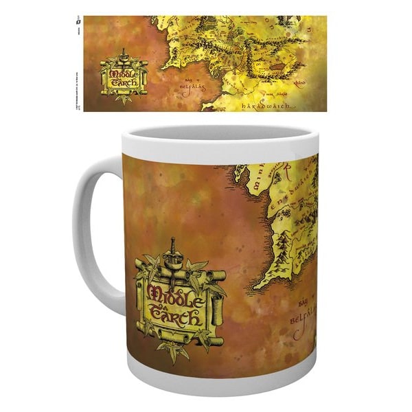 Lord of the rings - Map - Mugg multifärg