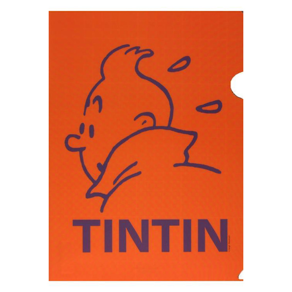 Tintin - Plastficka A4 - Orange multifärg