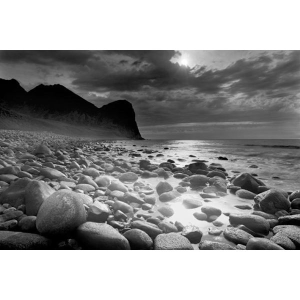 Pebble Beach - Black and White multifärg