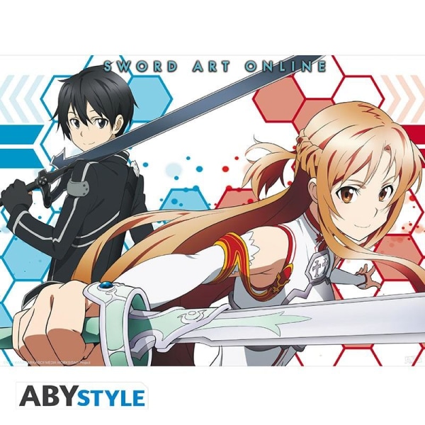 SWORD ART ONLINE - Poster Asuna & Kirito 2 Multicolor