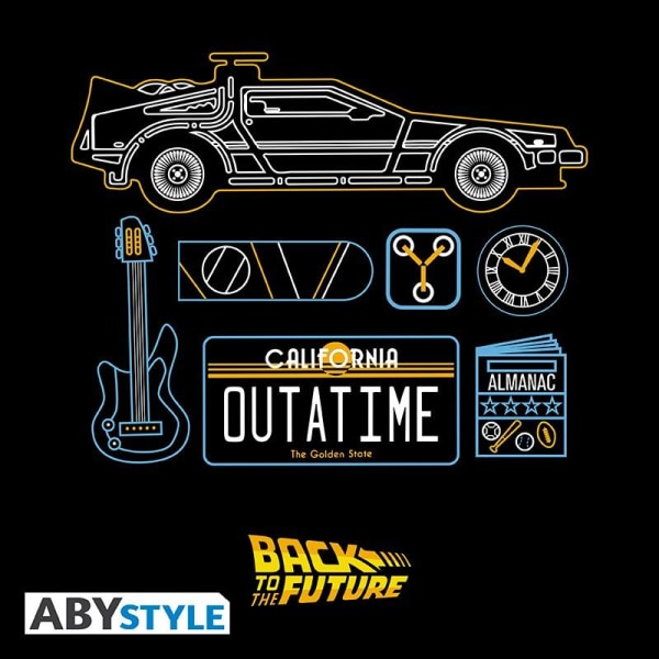 BACK TO THE FUTURE - Tshirt "DeLorean" multifärg M