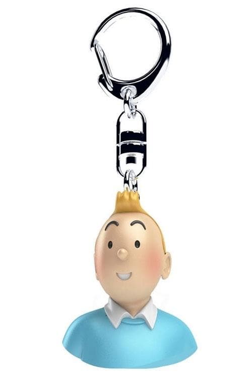 Tintin - Nyckelring - Tintin Buste 4,5 cm Multicolor