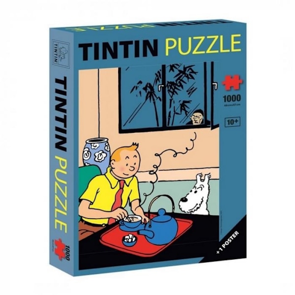Tintin - Pussel - Tintin dricker te multifärg M