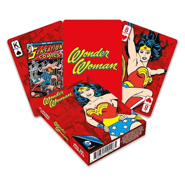 Kortlek - DC Comics Playing Cards Retro Wonder Woman Multicolor
