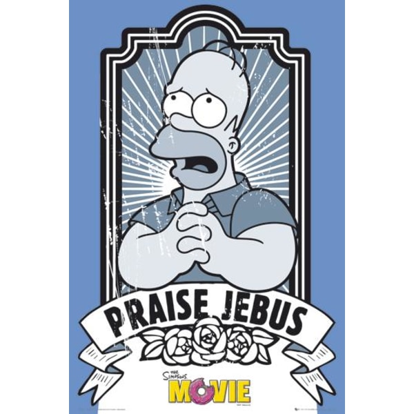 The Simpsons - Praise Jebus Multicolor
