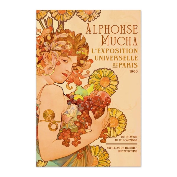 Poster - ALPHONSE MUCHA F CHAMPENOIS Multicolor