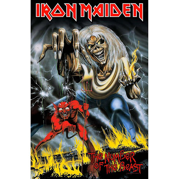 Posterflagga - Iron Maiden - Number of the Beast Multicolor