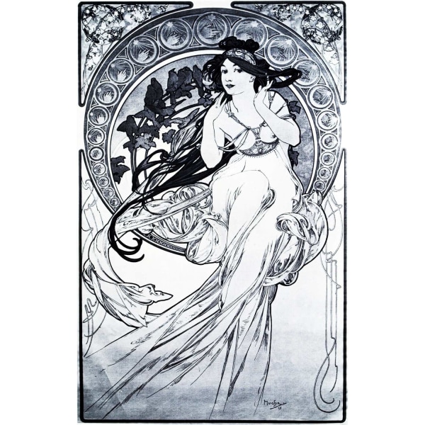 A3 Print - Alphonse Mucha - No7 multifärg