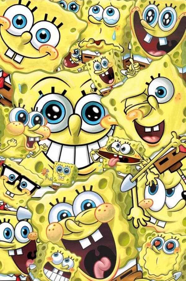 Spongebob Squarepants - Faces multifärg