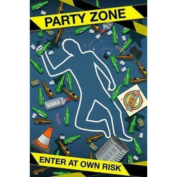 Party Zone - Enter At Own Risk Multicolor