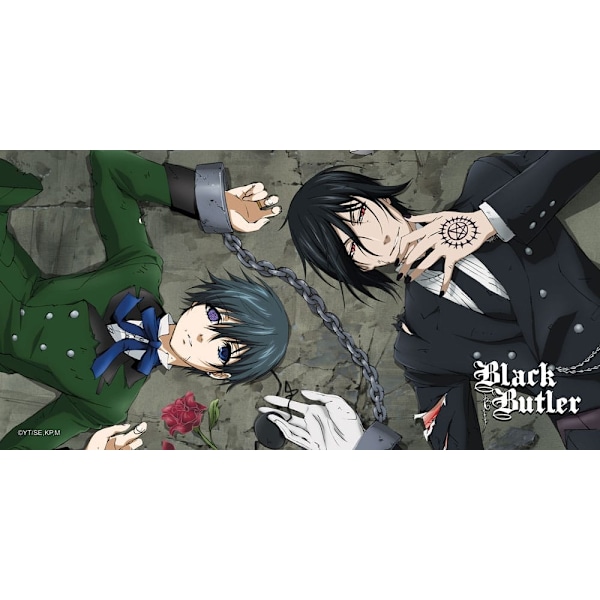 Black Butler - Ciel x Sebastian 80 x 30 cm skrivbordsunderlägg / musmatta multifärg