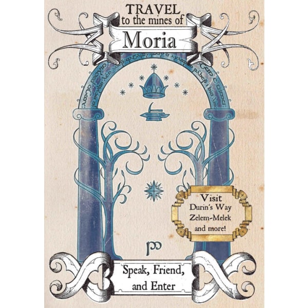 A3 Print - Lord of the rings - Travel to the mines of Moria Multicolor