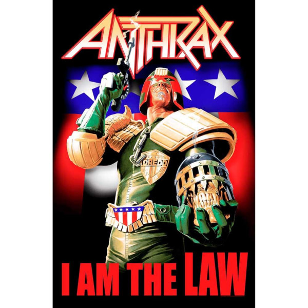 Posterflagga - Anthrax - I Am the Law multifärg
