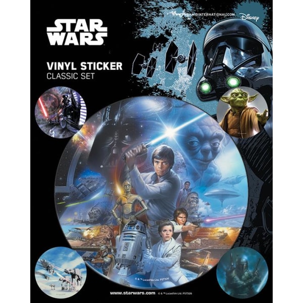 Vinyl klistermærkepakke - klistermærker - Star Wars (klassisk) Multicolor