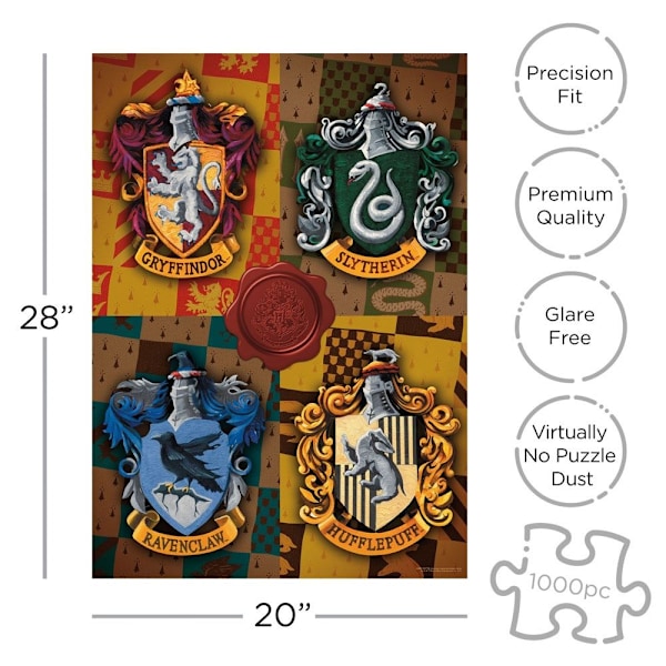 Harry Potter - Pussel - Crests multifärg