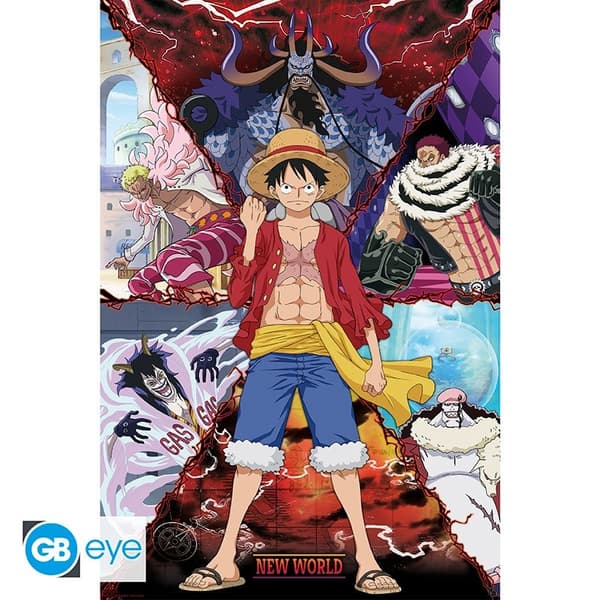 Poster - One Piece – Luffy vs New World multifärg