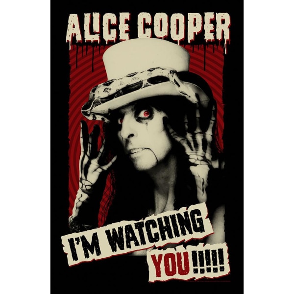 Plakatflag - Alice Cooper - I'm Watching You Multicolor