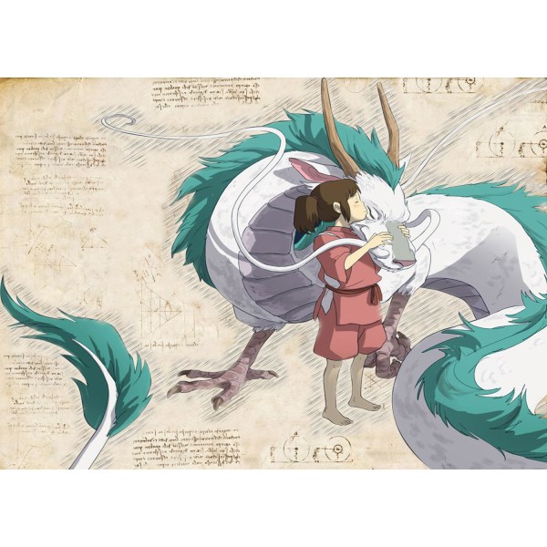 A3 Print - Myazaki - Ghibli 2 multifärg