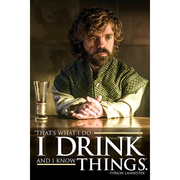 Game of Thrones - Tyrion - I Drink And I Know Things multifärg