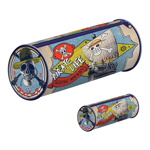Pennfodral - ONE PIECE LIVE ACTION (GOING MERRY) BARREL PENCIL CASE Multicolor