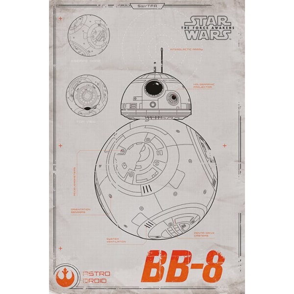 Star Wars - BB-8 multifärg