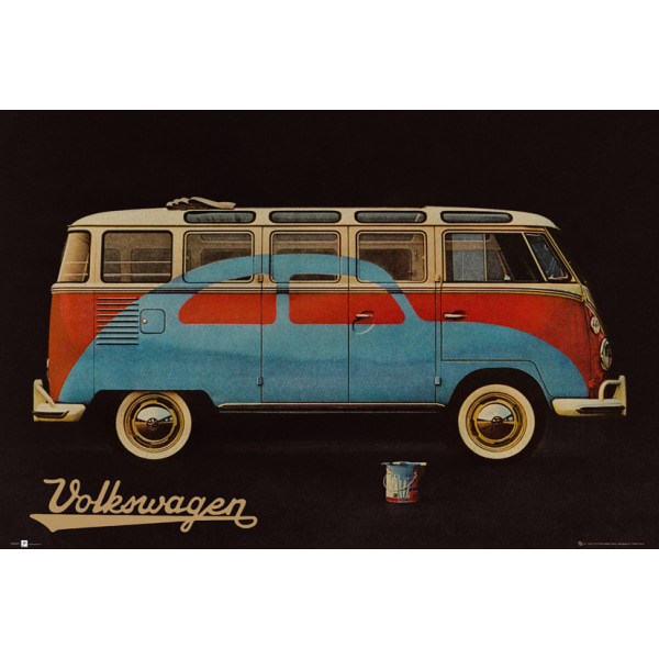 VW Camper - Paint Advert Multicolor