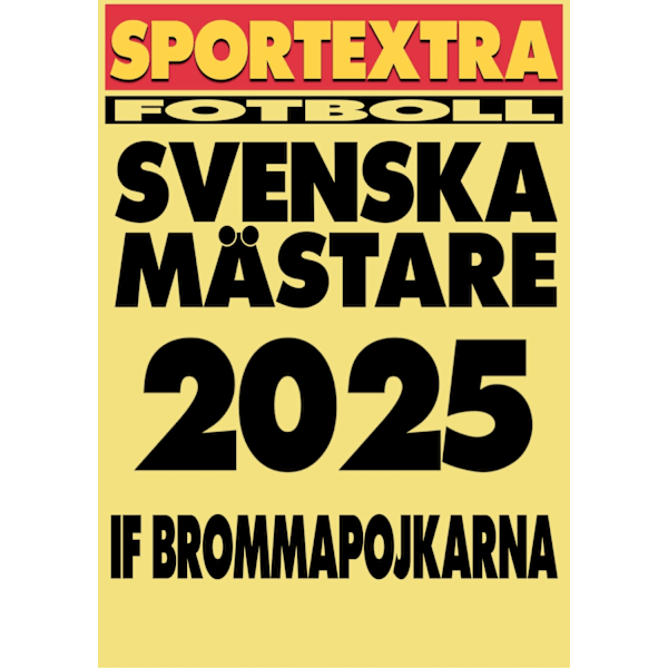 A3 Print - IF Brommapojkarna - Svenska mästare 2025! multifärg