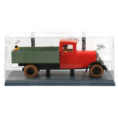 Tintin - 1:24 Modellbil #49 - Röd Lastbil (Blå Lotus) multifärg