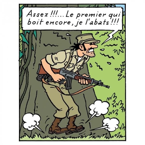 Tintin - Statyett -  Alcazar i uniform multifärg