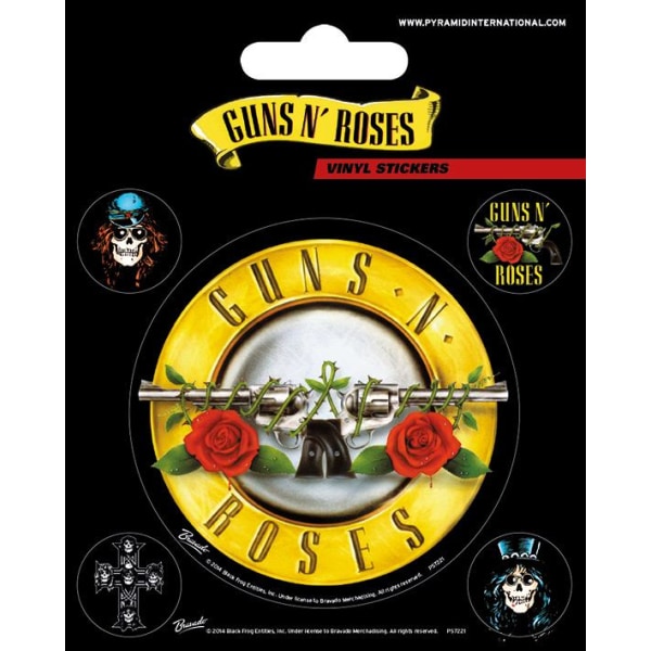 Vinyl Sticker Pack - Klistermärken - Guns N' Roses (Bullet Logo) multifärg