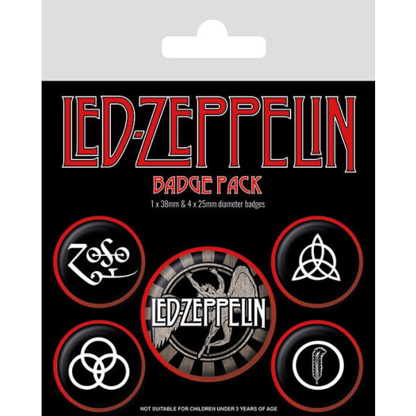 Badge Pack - Led Zeppelin (Symbols) multifärg